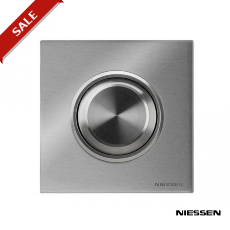 Niessen 2CLA850430A1101 Tecla pulsador timbre c/visor BL